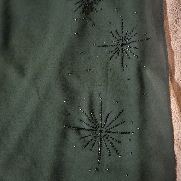 Adrianna Papell Black Wide-Leg Pants with Embellishments - Picture 3 of 5